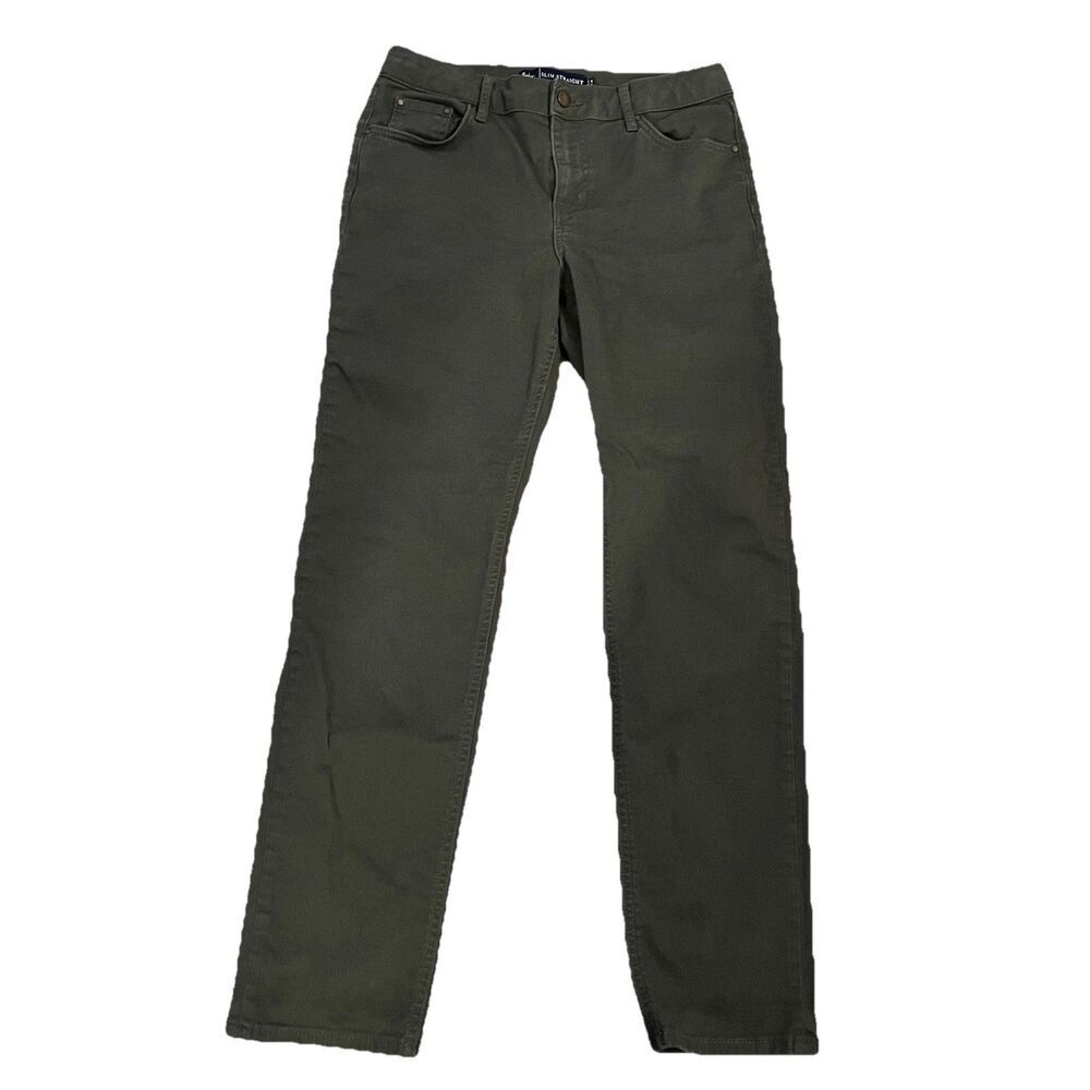 Boden Women’s Jeans Pants 8 Long Slim Straight Green
